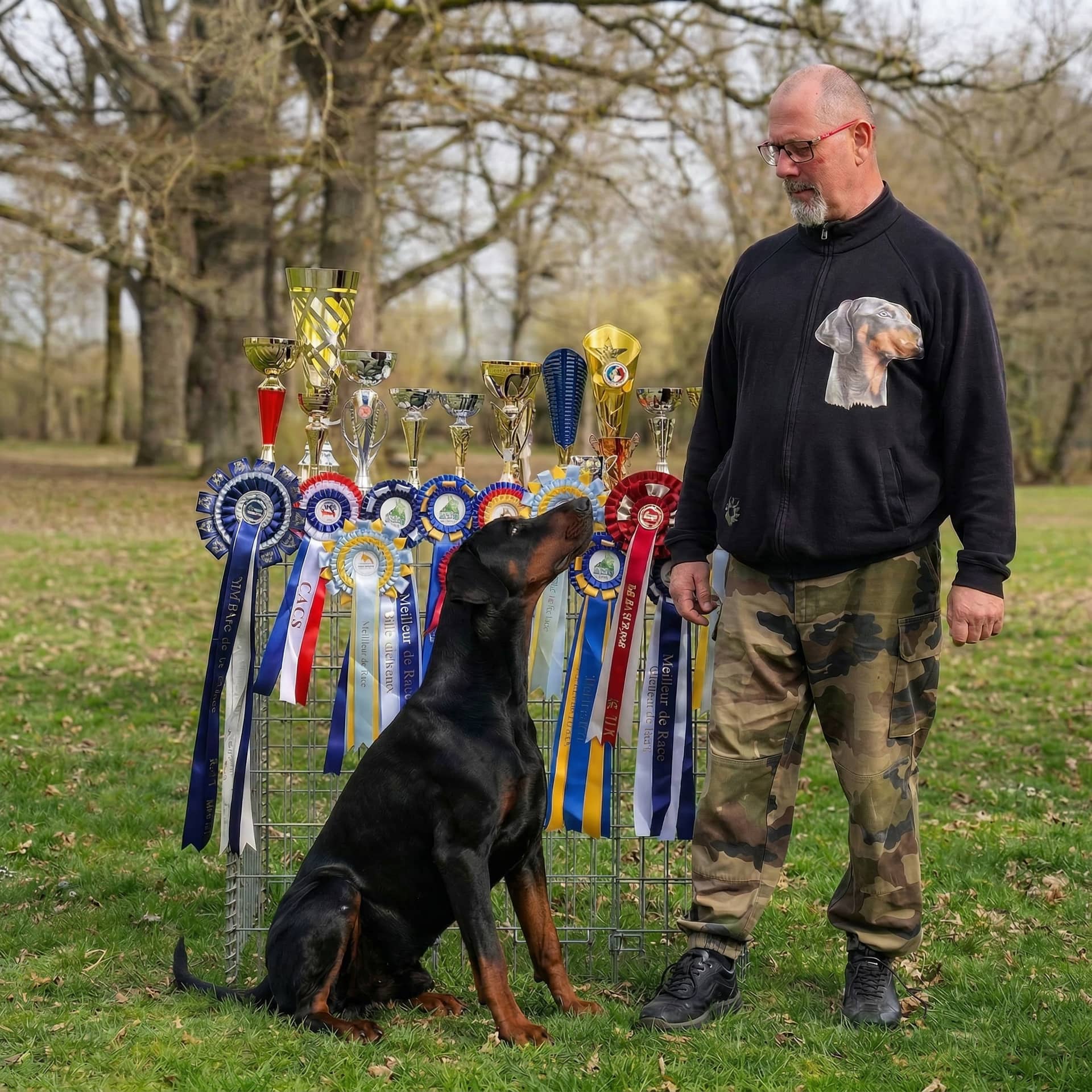 dobermann, dobbermann, doberman, dobermann, chien, tyson, indre, saillie, 36, champion, ring, beauté, beaute